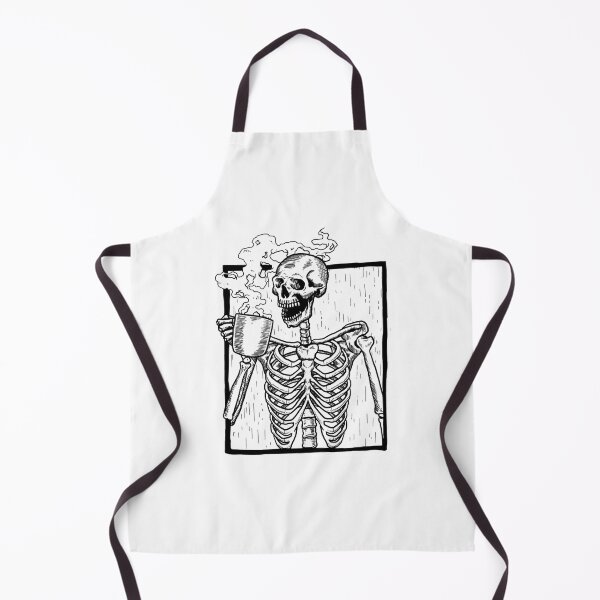 Item preview, Skeleton Vintage Picture with Smiling Skull drinking Coffee Sweatshirt designed and sold by aymanberraadi5.