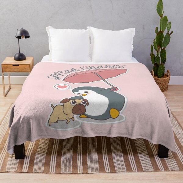 Item preview, Spread Kindness Penguin and Pug - Positivity Empathy designed and sold by DebbisPalette.