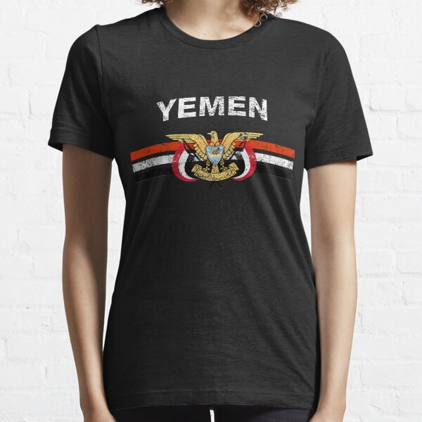 Yemeni or Yemenite Flag Shirt - Yemeni or Yemenite Emblem & Yemen Flag Shirt Essential T-Shirt