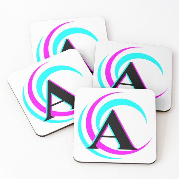 Item preview, Blue Pink Swirl Monogram A designed and sold by Coffee Lifestyle.