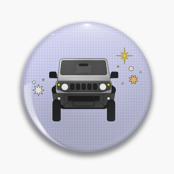 Item preview, Silky Silver Suzuki Jimny - Light Purple Dotted Pattern designed and sold by stoicjimny.