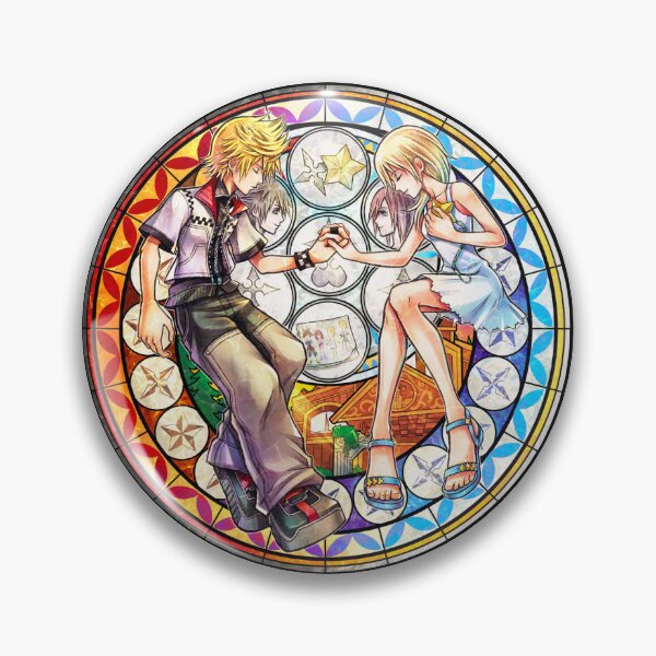Item preview, Roxas and Namine Stained Glass Kingdom Hearts designed and sold by Lali-Holley.
