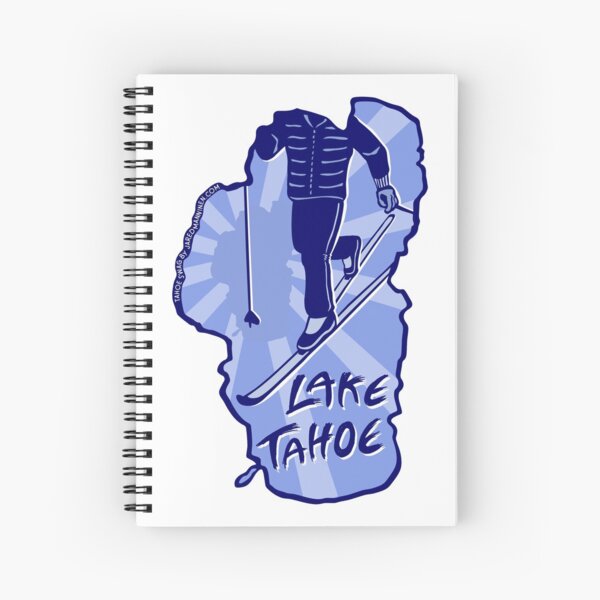 Cross-Country Ski Lake Tahoe Spiral Notebook