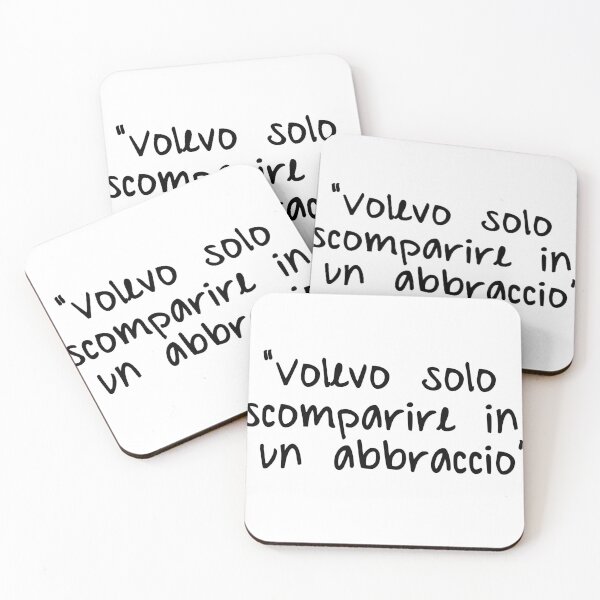 Item preview, CALCUTTA - Volevo solo scomparire in un abbraccio - citazione frasi canzone - cosa mi manchi a fare. designed and sold by fuffu.