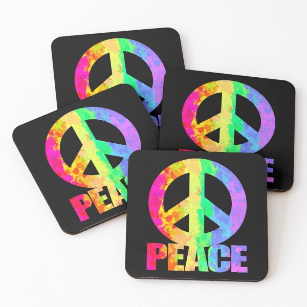 Item preview, Peace symbol Rainbow Splatter Color designed and sold by VenomousVictory.