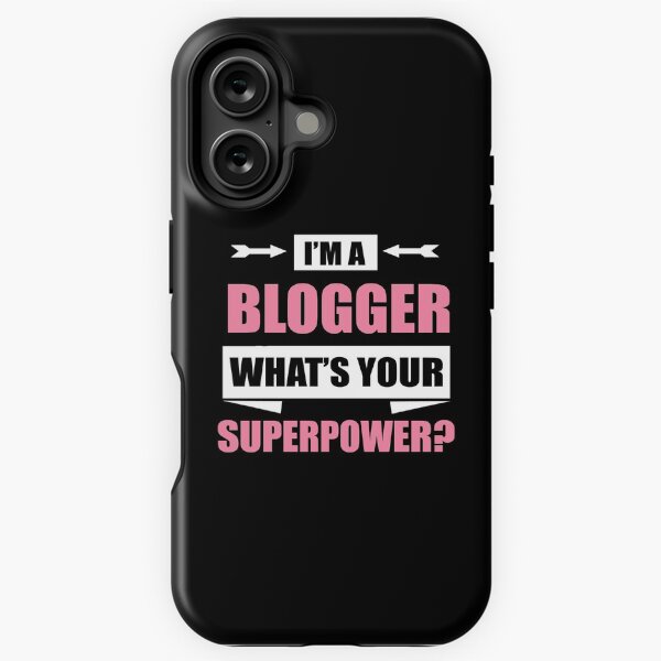 Vista previa del artículo con la obra «Soy un BLOGGER ¿Cuál es tu superpotencia?», diseñado y vendido por flamingarts.