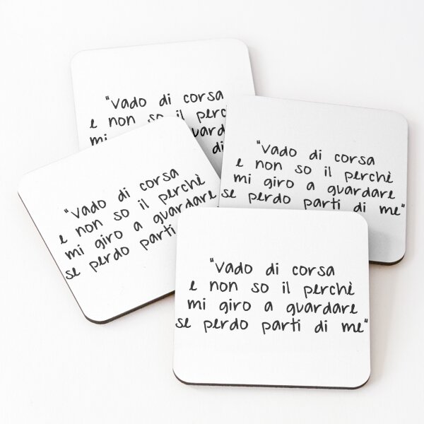 Item preview, CALCUTTA - vado di corsa e non so il perché mi giro a guardare se perdo parte di me - citazione frasi canzone - Frosinone. designed and sold by fuffu.