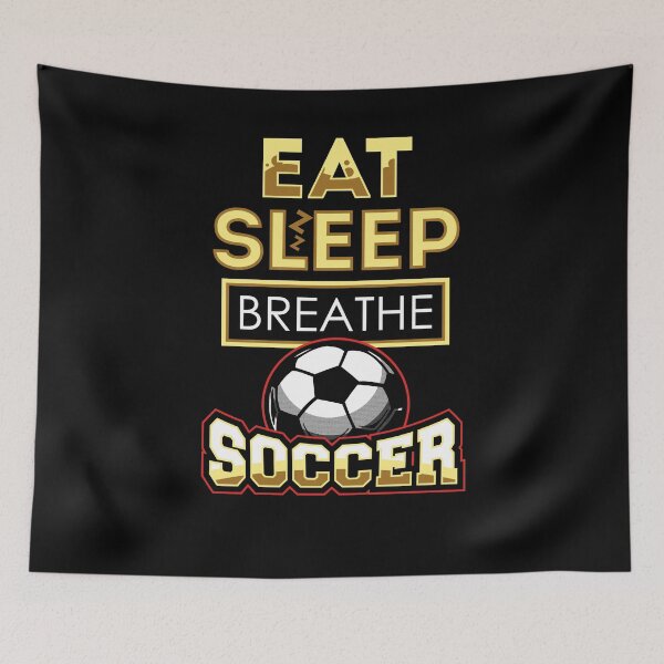Item preview, Eat sleep breathe soccer - soccer lover designed and sold by Captain Mood.
