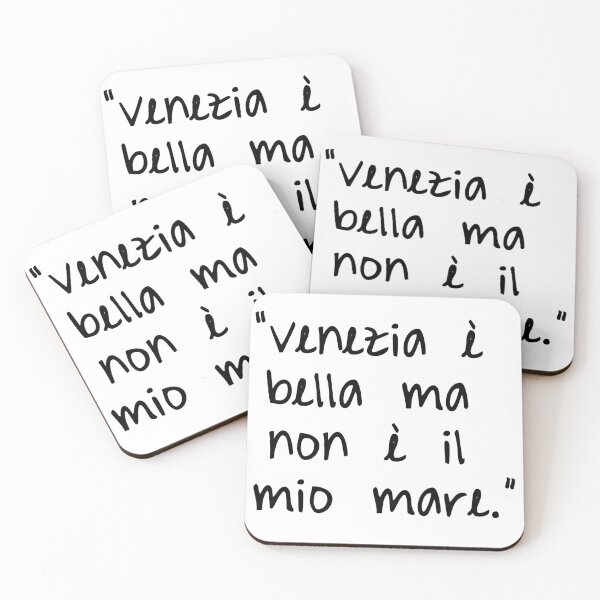 Item preview, CALCUTTA - venezia e bella ma non e il mio mare - citazione frasi canzone - Hübner. designed and sold by fuffu.