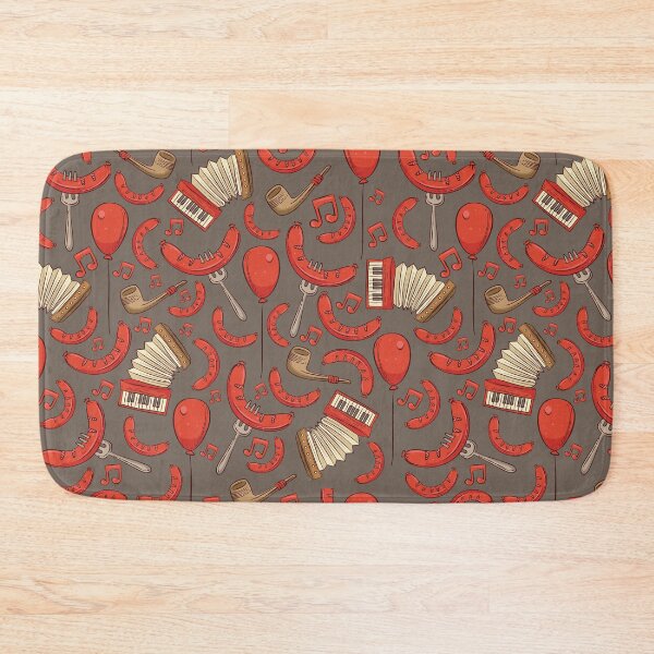 Item preview, Bratwurst and Music Oktoberfest Pattern (Dark Chocolate) designed and sold by Geo De la Cruz.