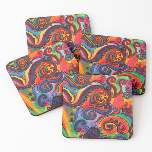 Item preview, Unique colorful fluo painting designed and sold by AcharyaStudio.