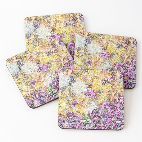 Item preview, All over print brightest floral prints designed and sold by SoulthreadzStudio.