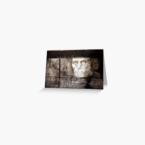 portrait of david robert jones Greeting Card