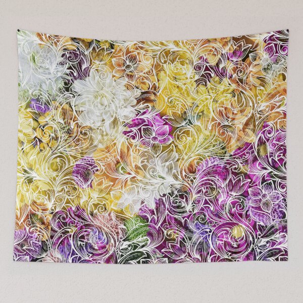 Item preview, All over print brightest floral prints designed and sold by SoulthreadzStudio.