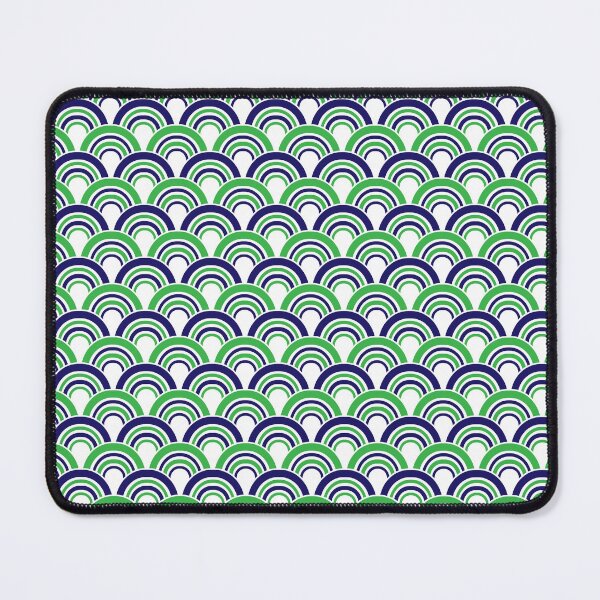 Item preview, Green, Blue and White Rainbow Pattern designed and sold by Coop & Company Designs.