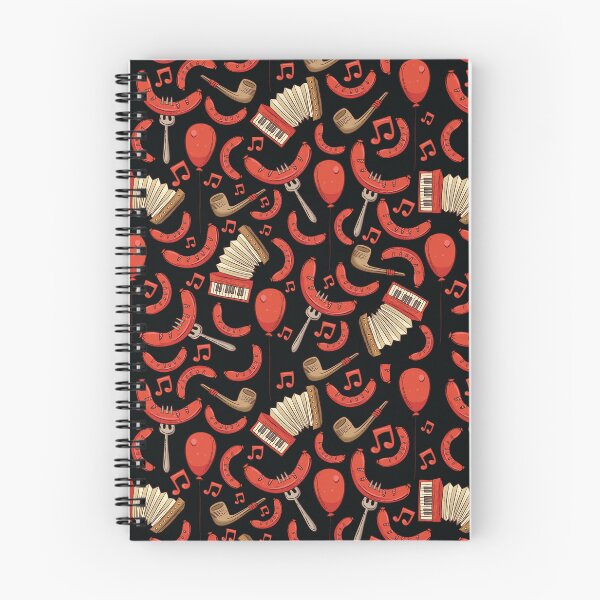 Item preview, Bratwurst and Music Oktoberfest Pattern (Black) designed and sold by Geo De la Cruz.