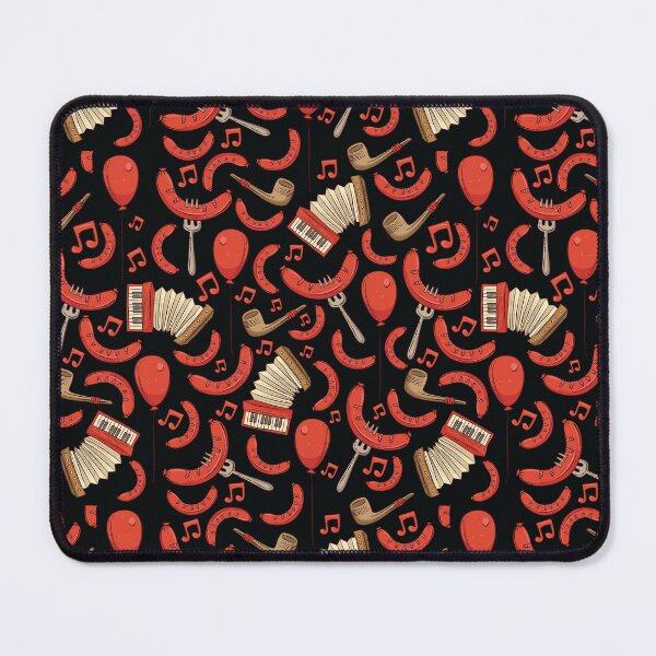 Item preview, Bratwurst and Music Oktoberfest Pattern (Black) designed and sold by Geo De la Cruz.