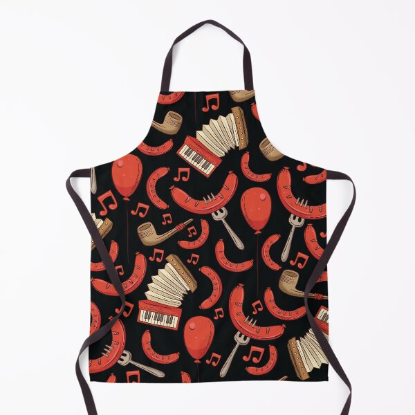 Item preview, Bratwurst and Music Oktoberfest Pattern (Black) designed and sold by Geo De la Cruz.