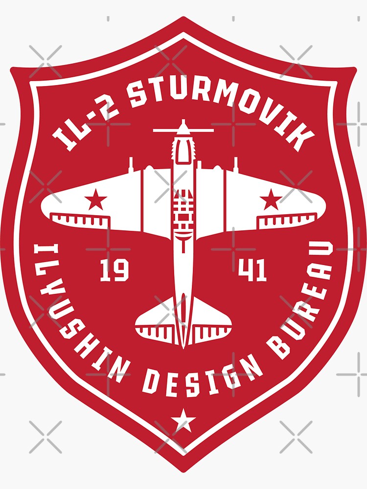Thumbnail 3 of 3, Sticker, IL-2 Sturmovik designed and sold by Aeronautdesign.