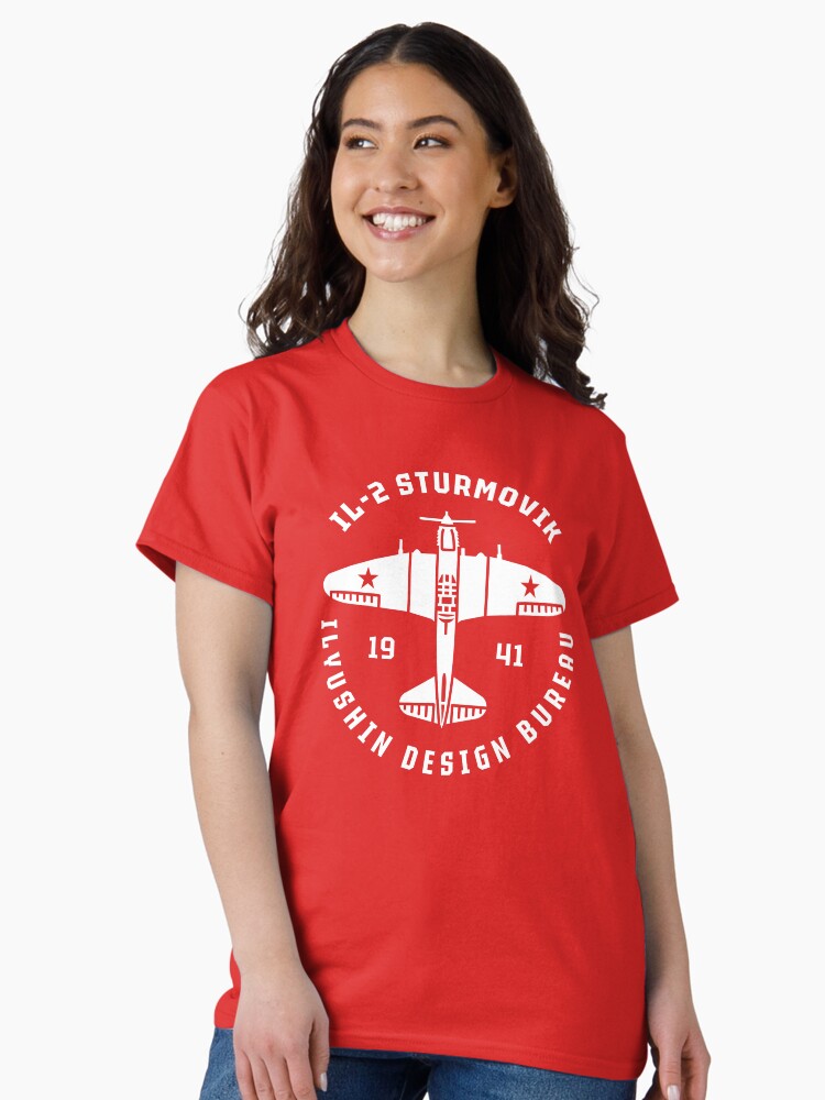 Thumbnail 2 of 7, Classic T-Shirt, IL-2 Sturmovik designed and sold by Aeronautdesign.
