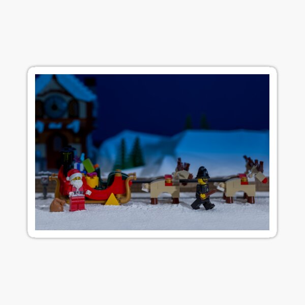 Santa gets wheel clamped Sticker