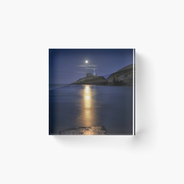 Item preview, Moonlit Mumbles Lighthouse designed and sold by Leighton Collins.