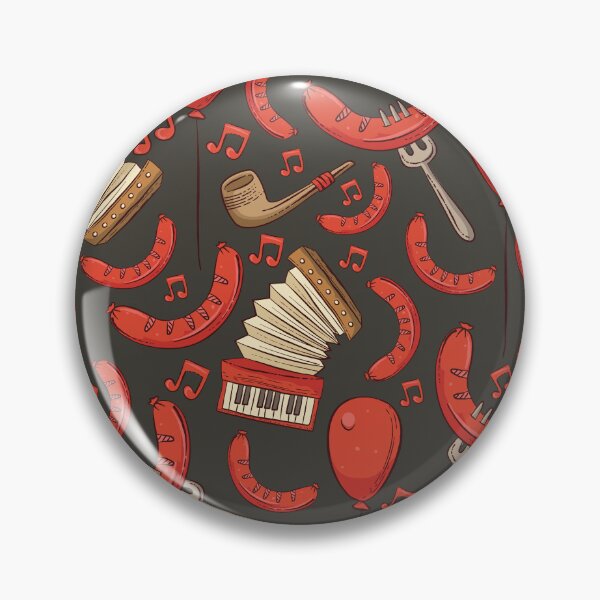 Item preview, Bratwurst and Music Oktoberfest Pattern (Charcoal) designed and sold by Geo De la Cruz.