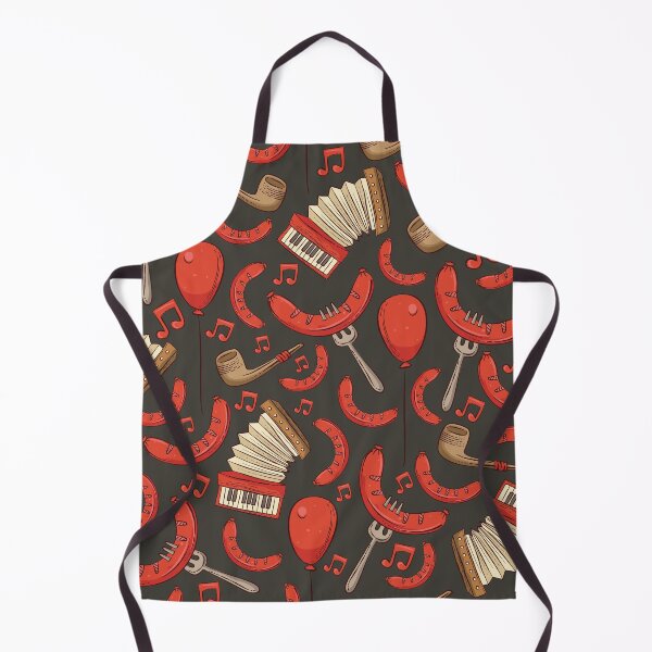 Item preview, Bratwurst and Music Oktoberfest Pattern (Charcoal) designed and sold by Geo De la Cruz.