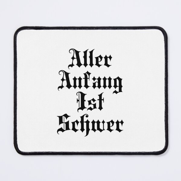 Item preview, Aller Anfang Ist Schwer - All Beginnings Are Hard - German Sayings designed and sold by JourneyCreative.