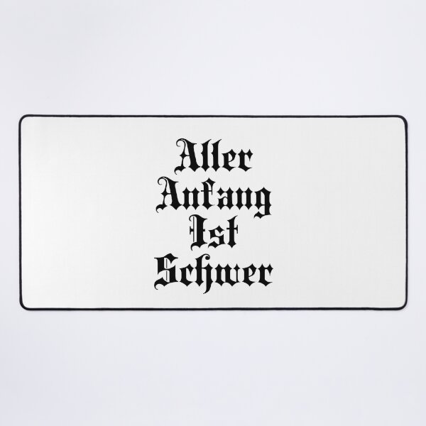 Item preview, Aller Anfang Ist Schwer - All Beginnings Are Hard - German Sayings designed and sold by JourneyCreative.