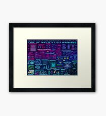 Map of Computer Science Framed Print