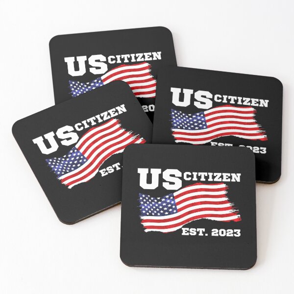 Item preview, New USA Citizen | US Citizen Est 2023 | USA lover | USA flag | American Immigrant designed and sold by AMINE  ★★★★★.
