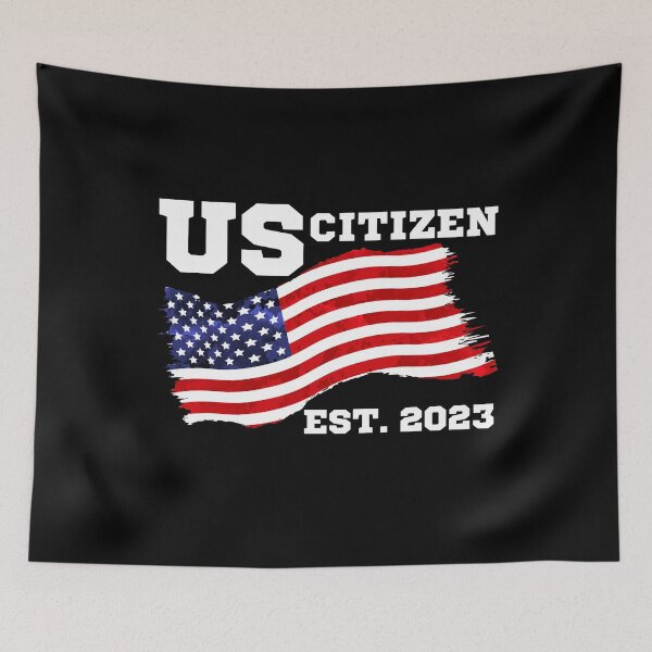 Item preview, New USA Citizen | US Citizen Est 2023 | USA lover | USA flag | American Immigrant designed and sold by AMINE  ★★★★★.