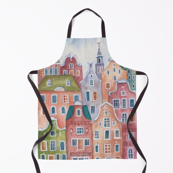 Item preview, Amsterdam houses Art Print designed and sold by ArtPolet.