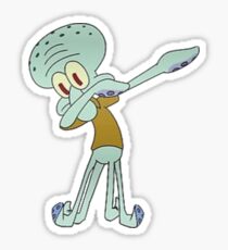 Squidward Dabbing Sticker