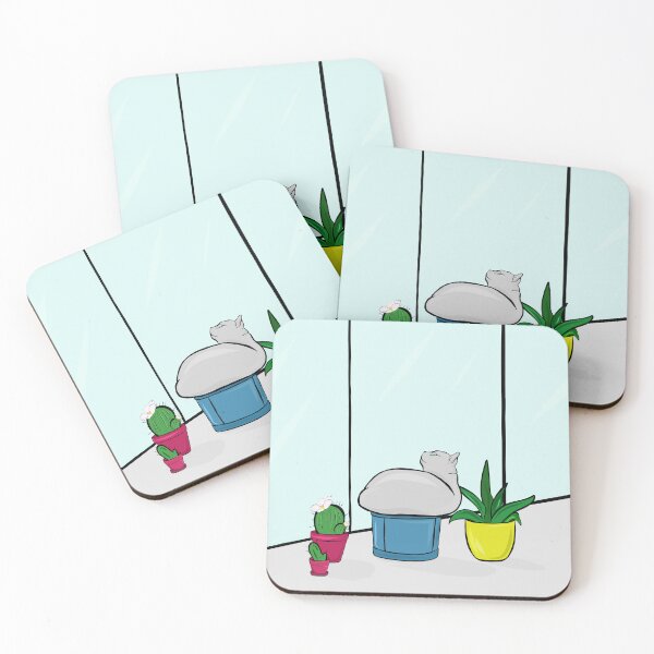 Item preview, cat and flowers designed and sold by Mikolasha.