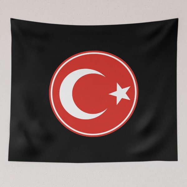 Aperçu de l'œuvre Turquie Turkiye design rétro rouge et blanc créée et vendue par ModSupporters.