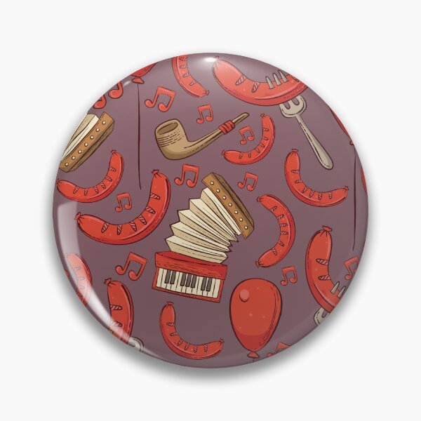 Item preview, Bratwurst and Music Oktoberfest Pattern (Grape) designed and sold by Geo De la Cruz.