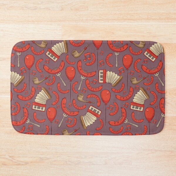 Item preview, Bratwurst and Music Oktoberfest Pattern (Grape) designed and sold by Geo De la Cruz.