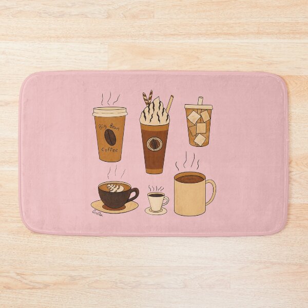 Item preview, Different Kinds of Coffee - Warm Brown Palette & Tea Rose designed and sold by EcoElsa.