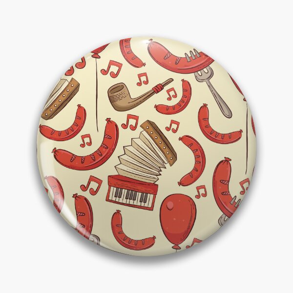 Item preview, Bratwurst and Music Oktoberfest Pattern (Cream) designed and sold by Geo De la Cruz.