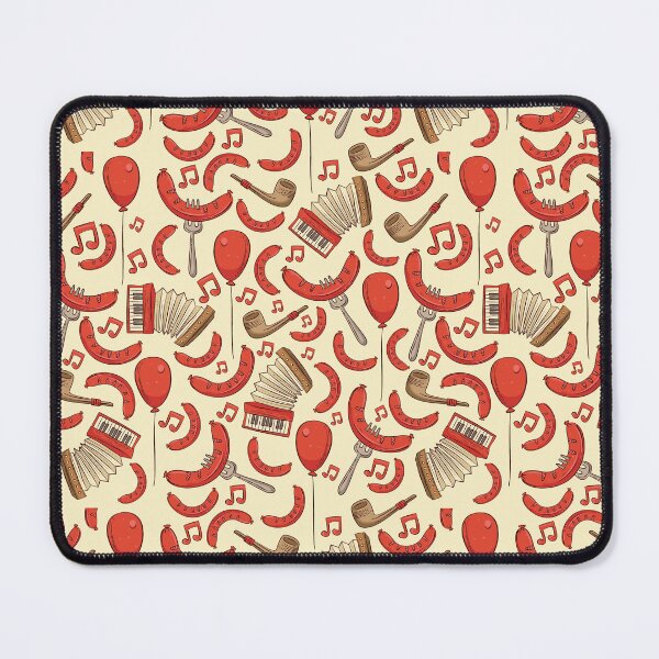 Item preview, Bratwurst and Music Oktoberfest Pattern (Cream) designed and sold by Geo De la Cruz.