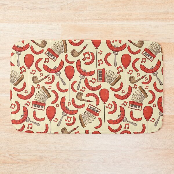Item preview, Bratwurst and Music Oktoberfest Pattern (Cream) designed and sold by Geo De la Cruz.