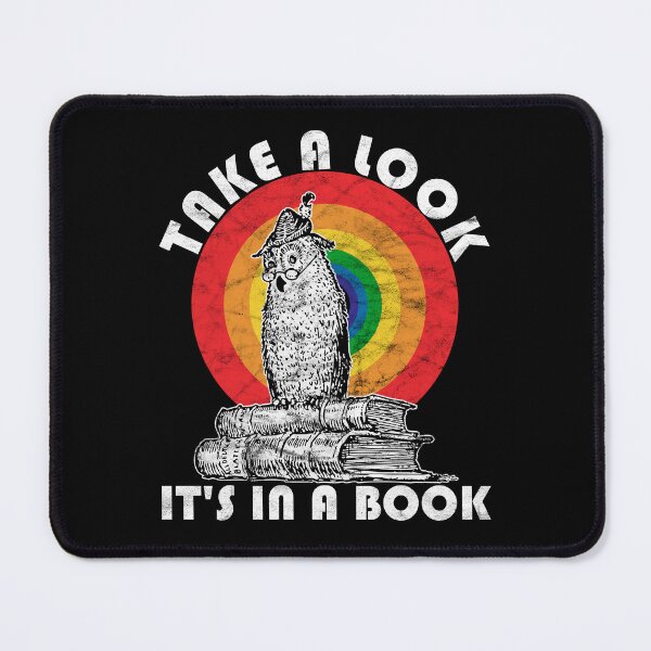 Item preview, Take A Look It's In a Book Retro Rainbow Book Lover designed and sold by Myth-Creatures.