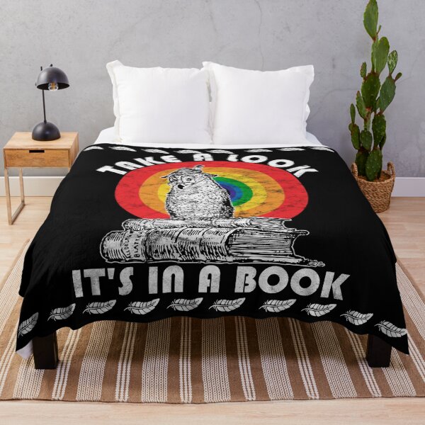 Item preview, Take A Look It's In a Book Retro Rainbow Book Lover designed and sold by Myth-Creatures.