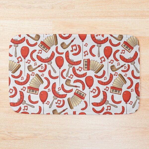 Item preview, Bratwurst and Music Oktoberfest Pattern (Bone) designed and sold by Geo De la Cruz.