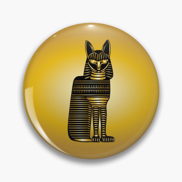 Item preview, Gold Egyptian Cat designed and sold by ArtFactoryAI.