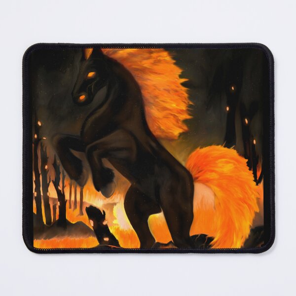 Item preview, Creepy fire horse of destruction designed and sold by AcharyaStudio.