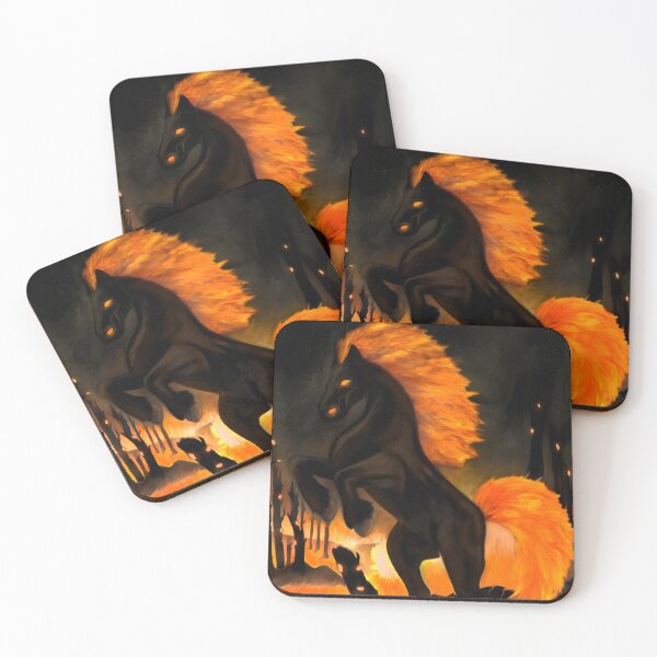 Item preview, Creepy fire horse of destruction designed and sold by AcharyaStudio.