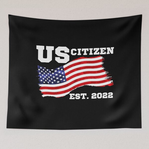 Item preview, New USA Citizen | US Citizen Est 2022 | USA lover | USA flag | American Immigrant designed and sold by AMINE  ★★★★★.